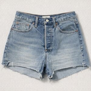 Denim Forum Yoko High Rise Cutoff Shorts 26 100% Organic Cotton